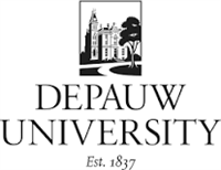 DePauw University logo.