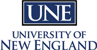 University of New England logo.