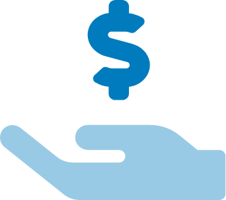 hand with dollar icon