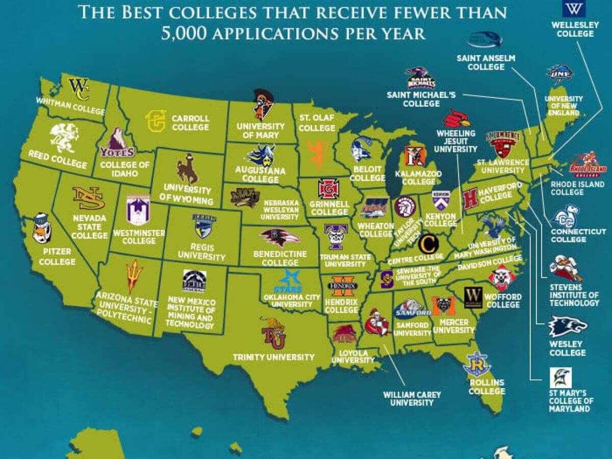 The Best Colleges With Less Than 5 000 Applications Per Year