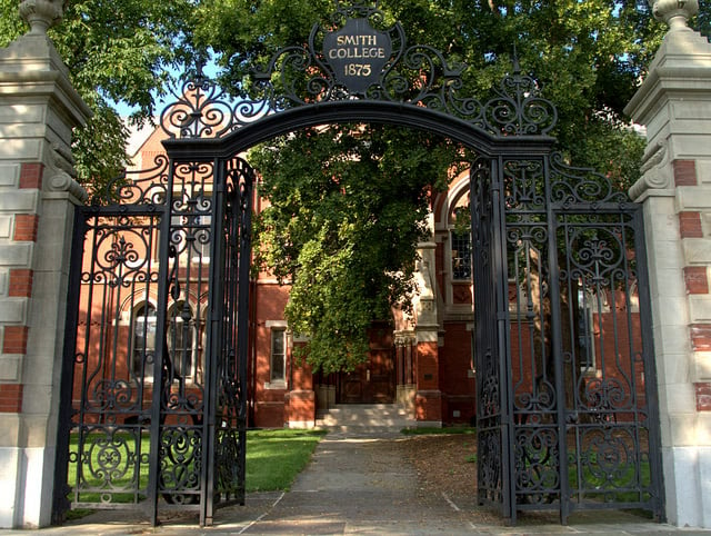 Gate entrance to Smith College.