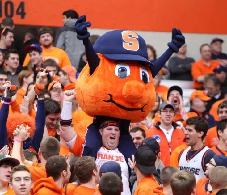 Otto the Orange is one of the weirdest college mascots.
