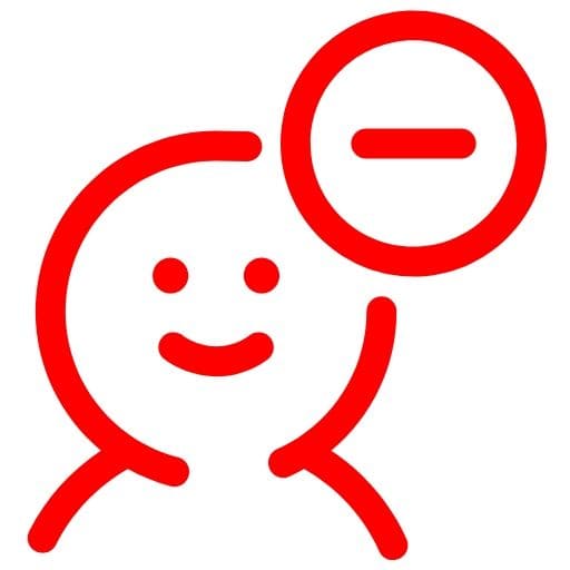 Person icon representing cons