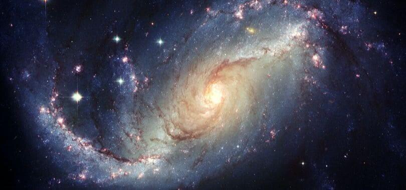 A picture of a galaxy.