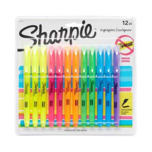 Colorful Sharpie highlighters. Click to view its Amazon page.