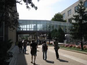 Northwestern University campus - visiting a college can help answer the question "what college should I go to?"