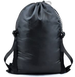 Black CREATE PRO Hanging Laundry Bag with Shoulder Straps and drawstring. Click to view the Amazon page.