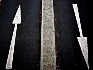 Up and down street arrows - did you know the average student loan debt is $37,000?