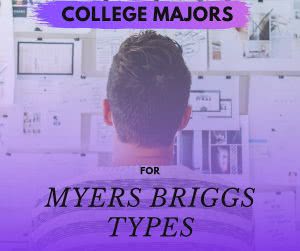 Student looking at research about Myers Briggs types