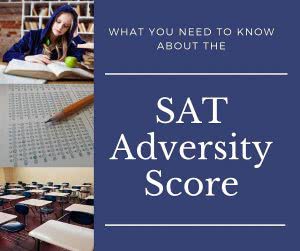 Girl studying, test sheet, classroom with text: what you need to know about the SAT adversity score