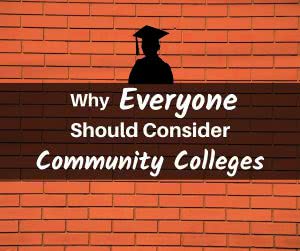 Brick pattern with text: why everyone should consider community colleges