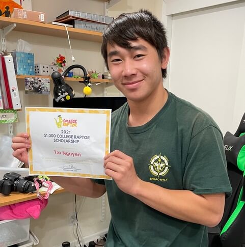 Scholarship winner Tai Nguyen