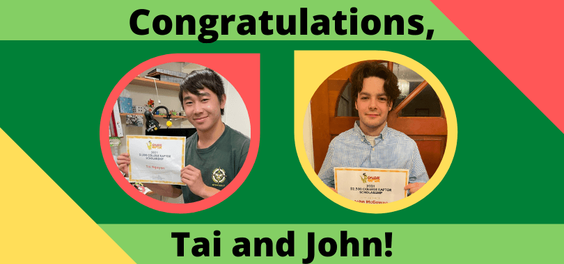 New Scholarship Winners Tai and John